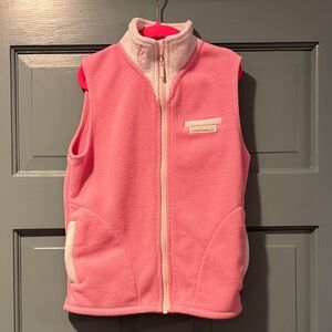 The Beaufort Bonnet Company Pink and Cream Fleece Vest